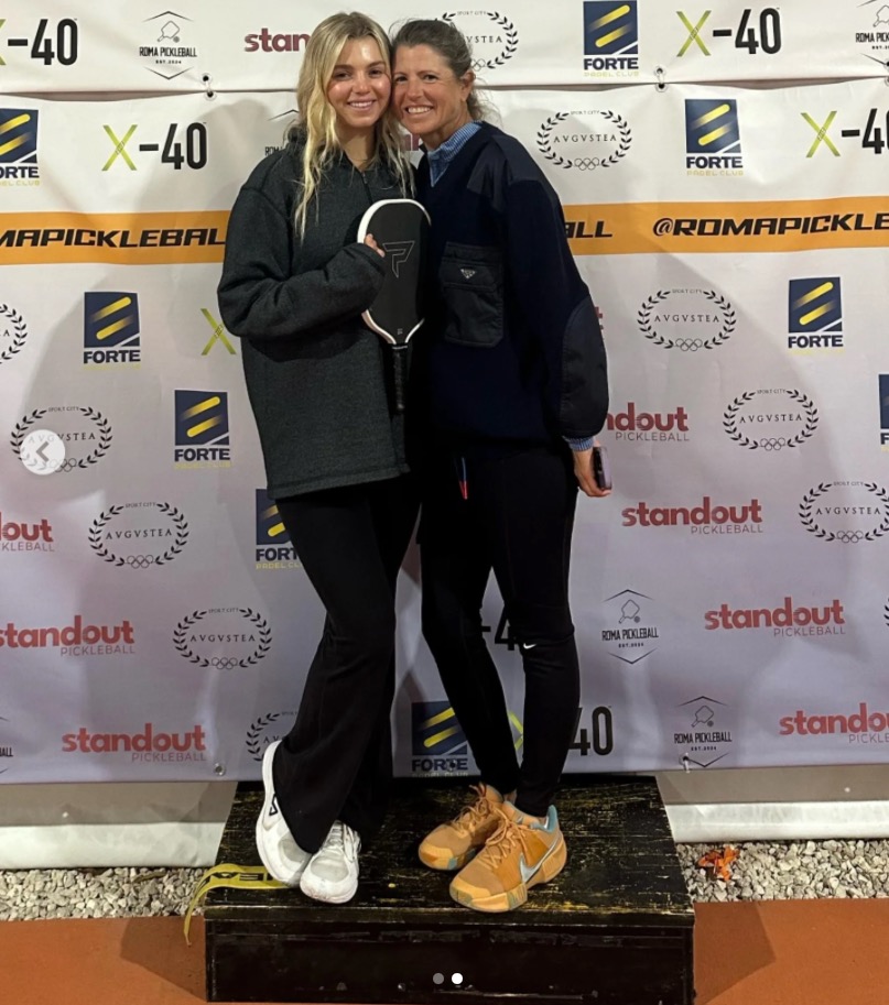 Anna Leigh Waters and Leigh Waters in Rome.